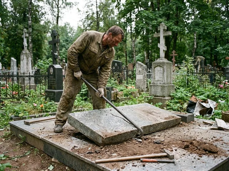 Демонтаж гранитной плитки и мощения участка в Набережных Челнах