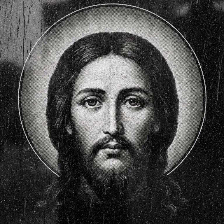Эскиз иконы: «Моление о чаше» (полутон) — сюжетная композиция, гравировка на памятник в Набережных Челнах
