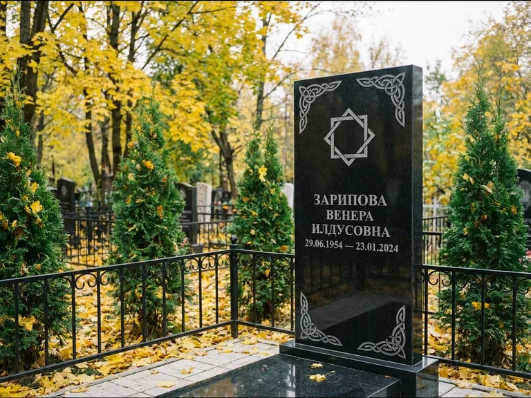 Мусульманский памятник — руб аль-хизб с восточной плетёнкой, работа «Зарипова» в Набережных Челнах
