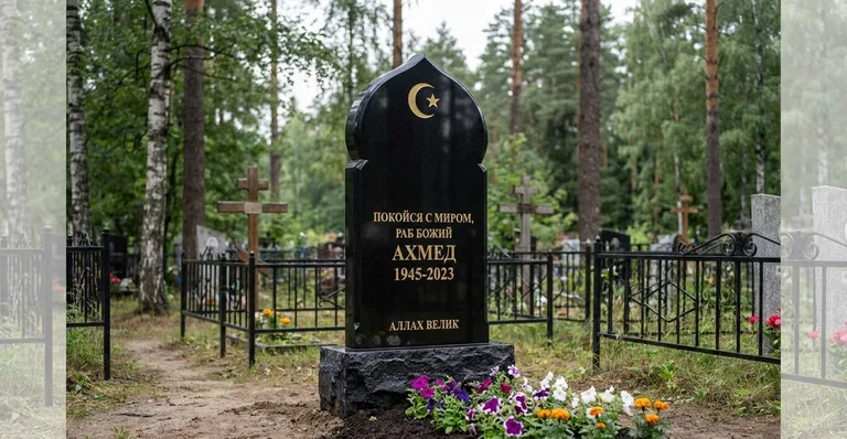 Мраморный мусульманский памятник, Памятники мастерской «Мастер Каменев» на кладбищах Казани
