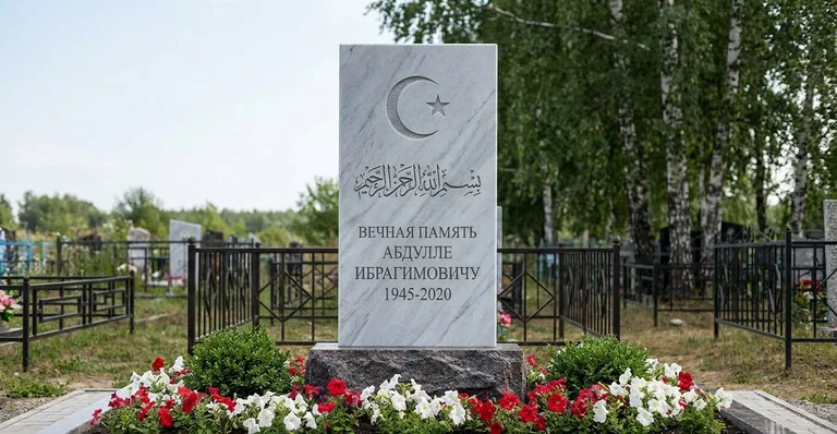 Семейный мусульманский памятник, Памятники мастерской «Мастер Каменев» на кладбищах Казани