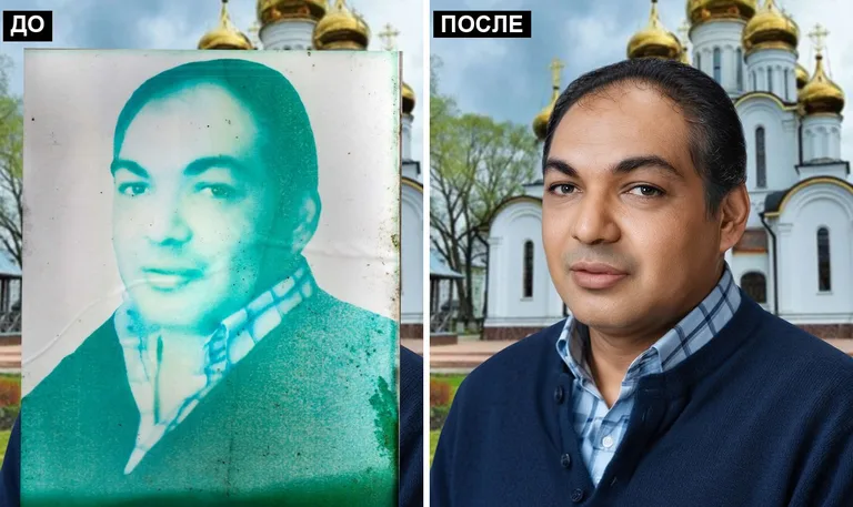 Ретушь фото на памятник — цветокоррекция и колоризация: до и после в Набережных Челнах