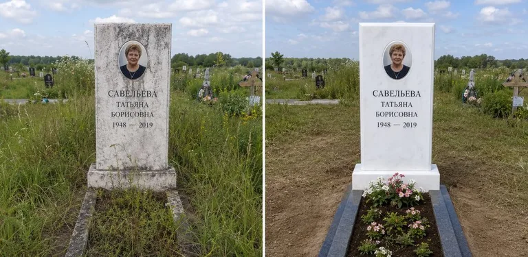Диптих №21: кованая оградка с пиками — очищена от ржавчины, подкрашена чёрным в Набережных Челнах