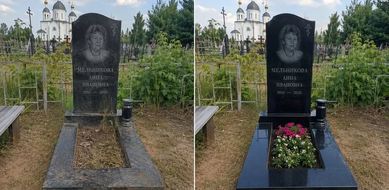 Мойка фигурного памятника до и после в Набережных Челнах