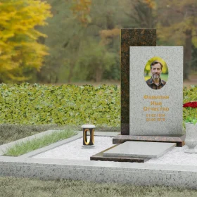 Вертикальный гранитный памятник П114 - П114