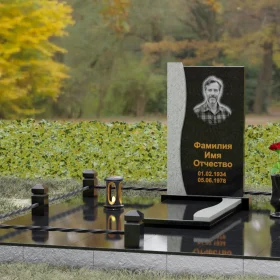 Вертикальный гранитный памятник П125 - П125