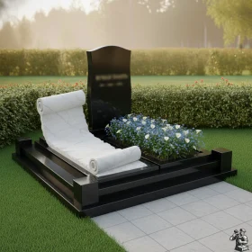 Вертикальный гранитный или мраморный памятник - ПН093