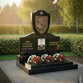 Элитный гранитный памятник для одного - ПН179