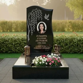 Гранитный светский памятник для мемориального комплекса - ПН251