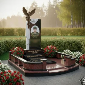 Гранитный православный памятник - ПН406