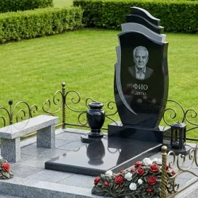 Мемориальный комплекс из гранита и металла ПН467