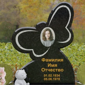 Вертикальный гранитный светский памятник на одного - П236