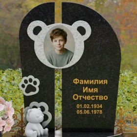 Вертикальный гранитный светский памятник на одного - П239
