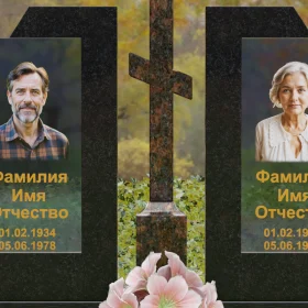 Комбинированный памятник с крестом П246 - П246