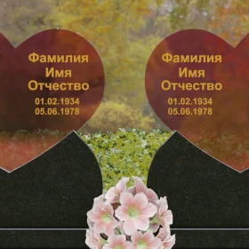 Светский памятник гранит-стекло П251 - П251