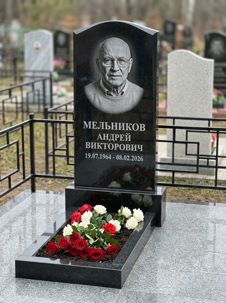 Портрет на памятнике в Набережных Челнах — Мелкое лицо с общего фото — портрет под гравировку