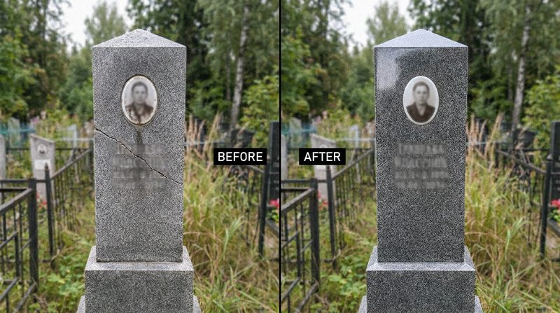 Реставрация памятника в Набережных Челнах — пример 4