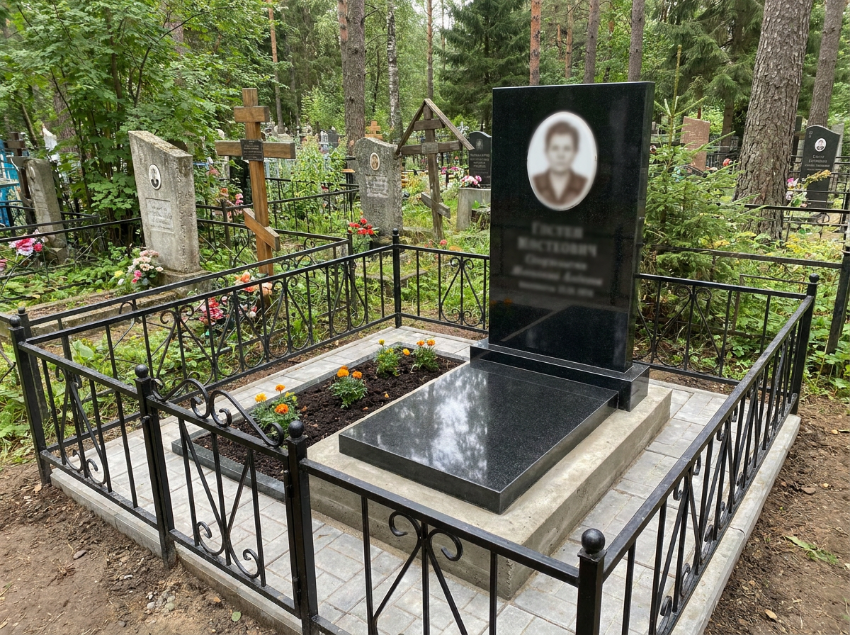 Установка памятника в Набережных Челнах — пример 4