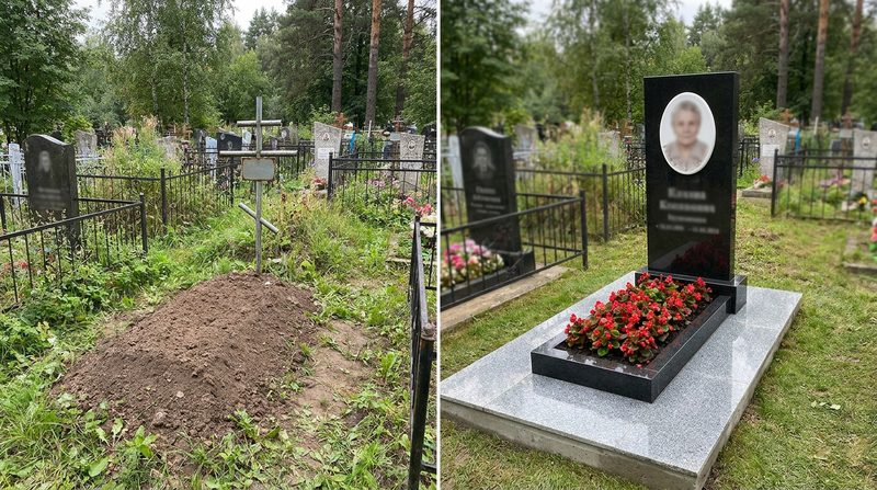 Установка памятника в Набережных Челнах — пример 2